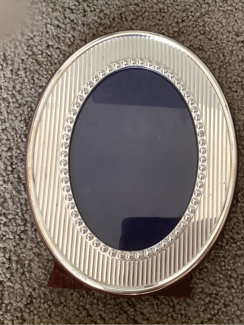 Christian Dior  silver plated oval picture frame